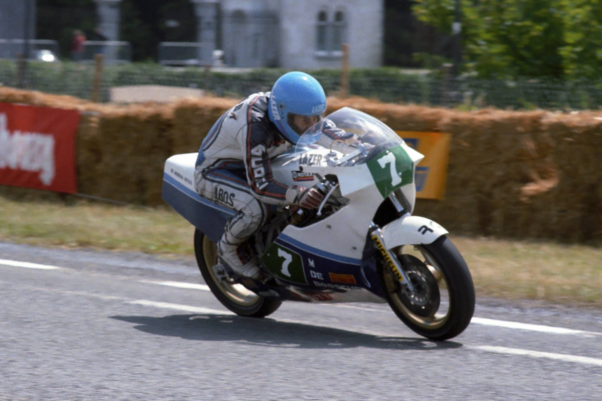 > N&eacute;n&eacute; sur la Rotax au Grand Prix des Fronti&egrave;res &agrave; Chimay en 1985 (Photo Serge Frocheur)
